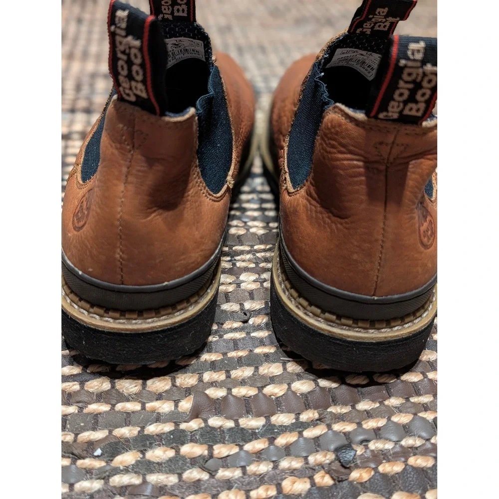 Georgia Boot Mens Georgia Giant Revamp Brown Romeo Moc Toe Shoe Size 13